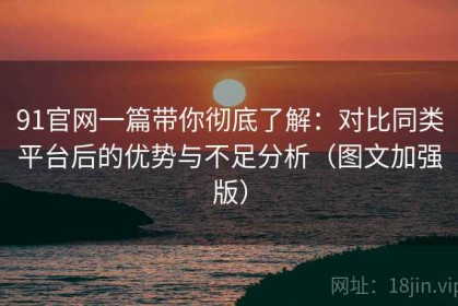 91官网一篇带你彻底了解：对比同类平台后的优势与不足分析（图文加强版）