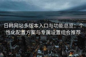 日韩网站多版本入口与功能总览：个性化配置方案与专属设置组合推荐
