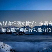 蜜桃传媒详细图文教学：多语言字幕、语音选择与翻译功能介绍