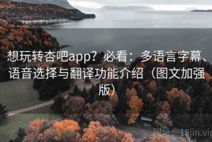 想玩转杏吧app？必看：多语言字幕、语音选择与翻译功能介绍（图文加强版）