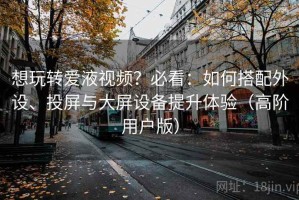 想玩转爱液视频？必看：如何搭配外设、投屏与大屏设备提升体验（高阶用户版）