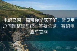 电鸽官网一篇带你彻底了解：常见用户问题整理与统一答疑总览，赛鸽电瓶车官网