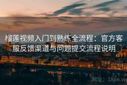 榴莲视频入门到熟练全流程：官方客服反馈渠道与问题提交流程说明