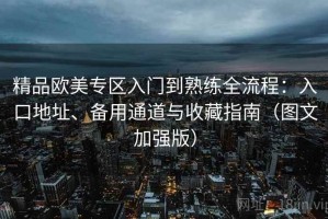 精品欧美专区入门到熟练全流程：入口地址、备用通道与收藏指南（图文加强版）