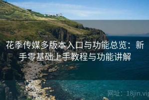 花季传媒多版本入口与功能总览：新手零基础上手教程与功能讲解