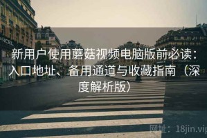 新用户使用蘑菇视频电脑版前必读：入口地址、备用通道与收藏指南（深度解析版）