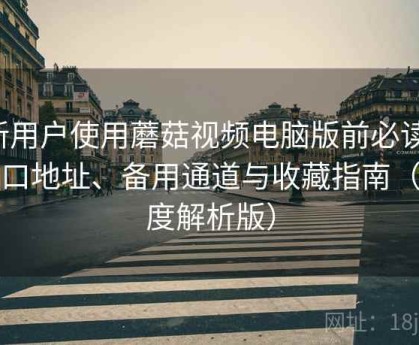 新用户使用蘑菇视频电脑版前必读：入口地址、备用通道与收藏指南（深度解析版）