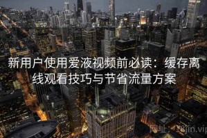 新用户使用爱液视频前必读：缓存离线观看技巧与节省流量方案