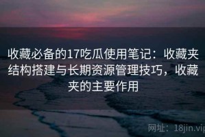 收藏必备的17吃瓜使用笔记：收藏夹结构搭建与长期资源管理技巧，收藏夹的主要作用