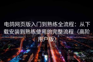 电鸽网页版入门到熟练全流程：从下载安装到熟练使用的完整流程（高阶用户版）