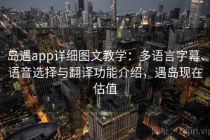 岛遇app详细图文教学：多语言字幕、语音选择与翻译功能介绍，遇岛现在估值