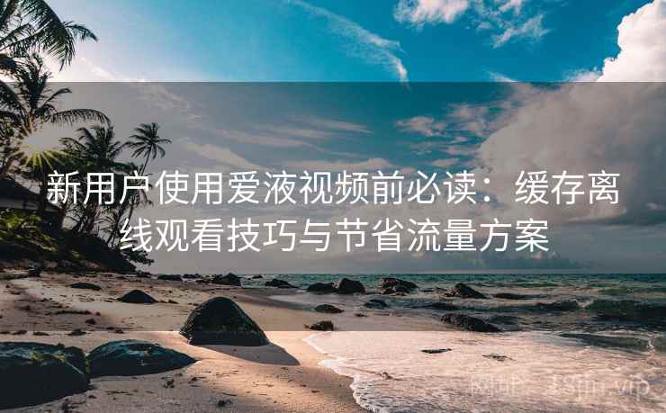新用户使用爱液视频前必读：缓存离线观看技巧与节省流量方案