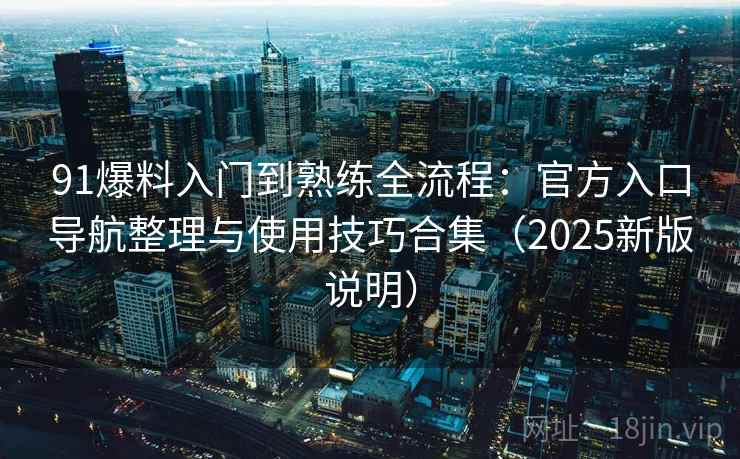 91爆料入门到熟练全流程：官方入口导航整理与使用技巧合集（2025新版说明）