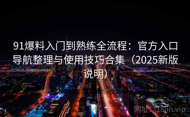 91爆料入门到熟练全流程：官方入口导航整理与使用技巧合集（2025新版说明）