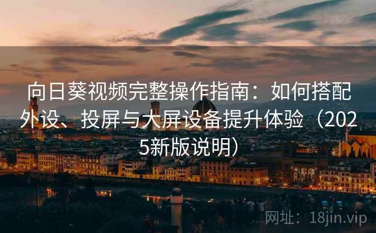 向日葵视频完整操作指南：如何搭配外设、投屏与大屏设备提升体验（2025新版说明）