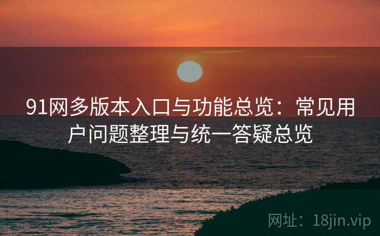 91网多版本入口与功能总览：常见用户问题整理与统一答疑总览