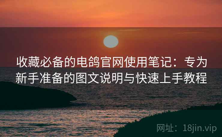 收藏必备的电鸽官网使用笔记:专为新手准备的图文说明与快速上手教程 收藏必备的电鸽官网使用笔记:专为新手准备的图文说明与快速上手教程