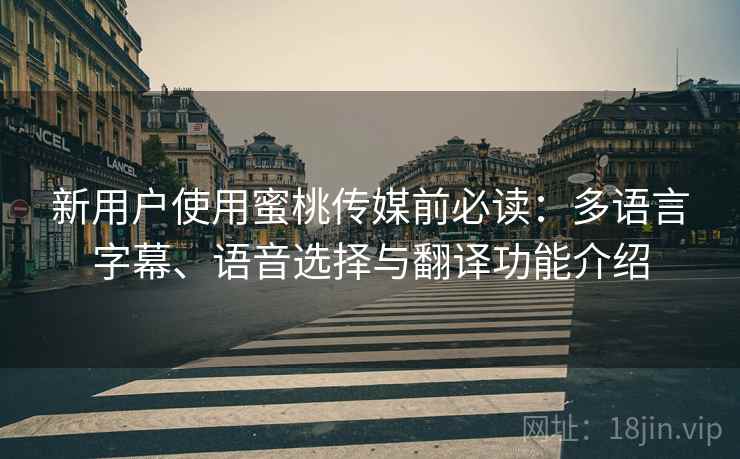新用户使用蜜桃传媒前必读:多语言字幕、语音选择与翻译功能介绍 新用户使用蜜桃传媒前必读:多语言字幕、语音选择与翻译功能介绍