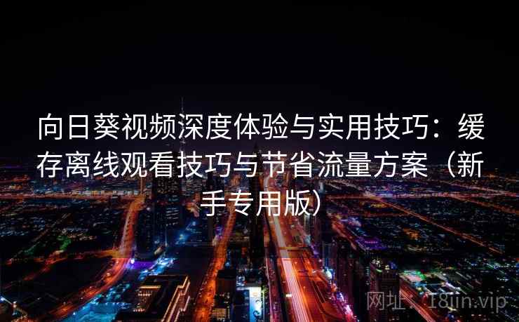 向日葵视频深度体验与实用技巧：缓存离线观看技巧与节省流量方案（新手专用版）