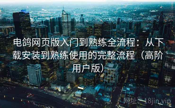 电鸽网页版入门到熟练全流程：从下载安装到熟练使用的完整流程（高阶用户版）