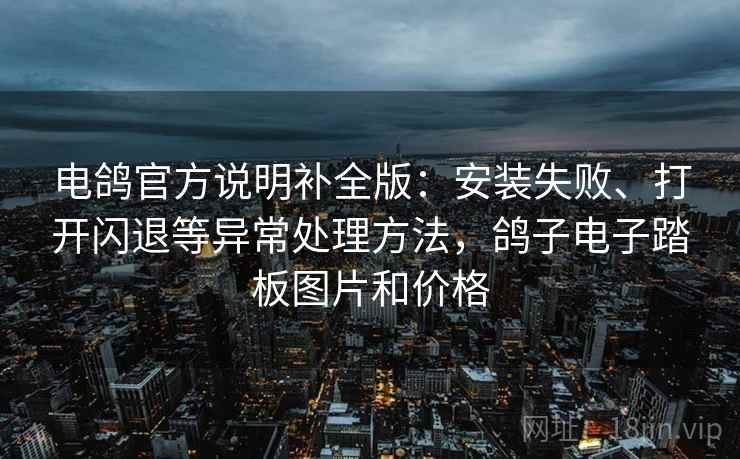 电鸽官方说明补全版:安装失败、打开闪退等异常处理方法,鸽子电子踏板图片和价格 电鸽官方说明补全版:安装失败、打开闪退等异常处理方法,鸽子电子踏板图片和价格