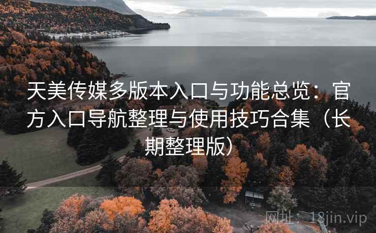 天美传媒多版本入口与功能总览：官方入口导航整理与使用技巧合集（长期整理版）