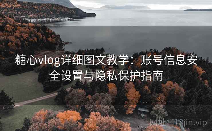 糖心vlog详细图文教学:账号信息安全设置与隐私保护指南 糖心vlog详细图文教学:账号信息安全设置与隐私保护指南