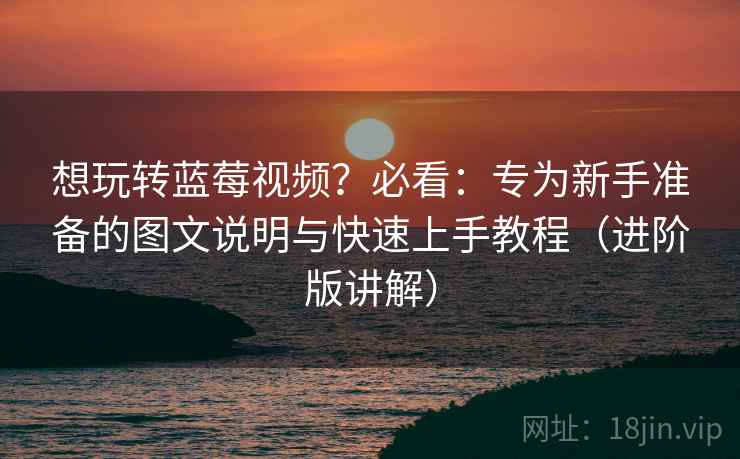 想玩转蓝莓视频?必看:专为新手准备的图文说明与快速上手教程(进阶版讲解) 想玩转蓝莓视频?必看:专为新手准备的图文说明与快速上手教程(进阶版讲解)