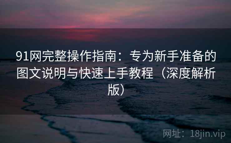 91网完整操作指南:专为新手准备的图文说明与快速上手教程(深度解析版) 91网完整操作指南:专为新手准备的图文说明与快速上手教程(深度解析版)